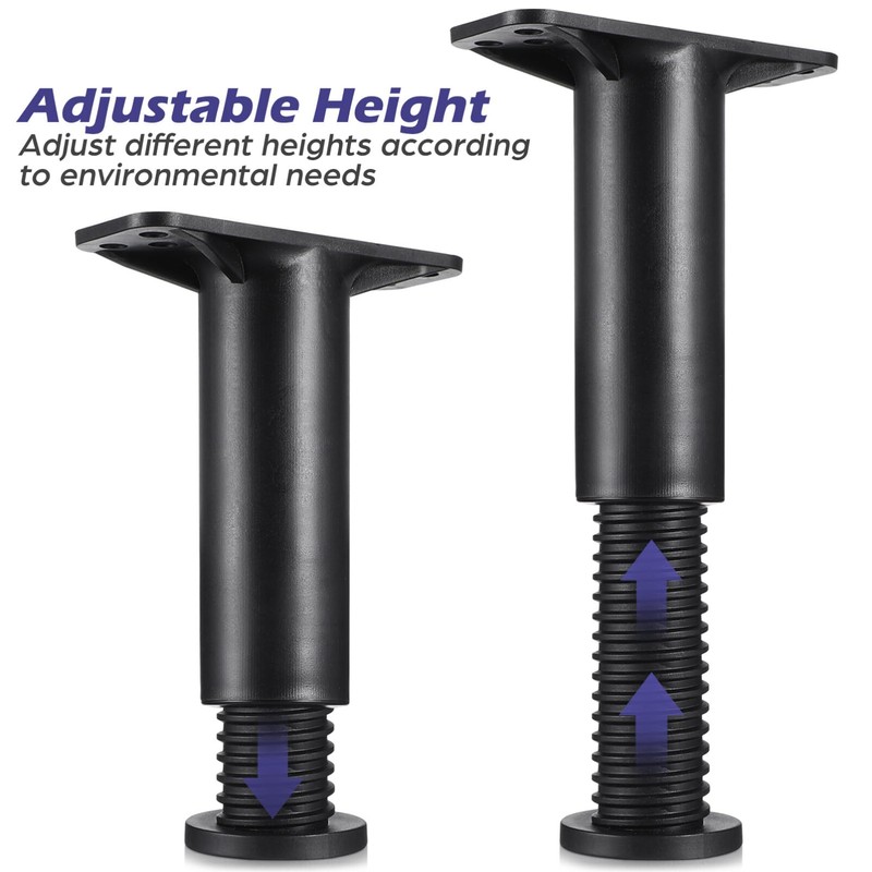 Veemoon 4pcs Bed Support Frame Adjustable Stand Adjustable Metal Bed