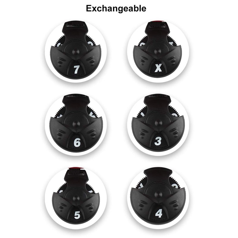 Andux 2pcs/Pack Long Neck Golf Hybrid Club Head Covers Interchangeable