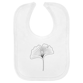 Azeeda 'Ginkgo Leaf' Soft Cotton Baby Bib (BI00058049)