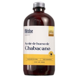 Hebbe Aceite de Chabacano 100% Puro 500 ml | Prensado en Frío | Hidratante Facial y Corporal | Antioxidante | para Piel y Cabello