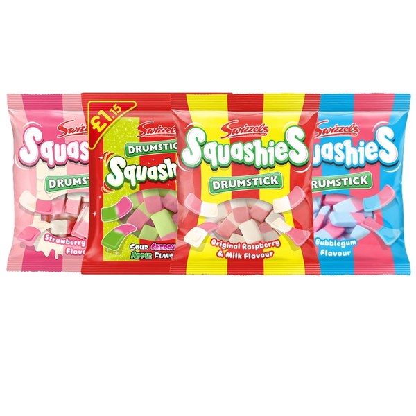 Squashie DrumStick Candies Variety Multipack - (120g each) - IMPORTED