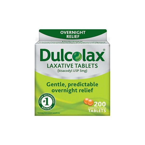 Dulcolax Laxative Tablets, 200 Count lgo vni%ehr