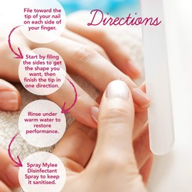 Leighton Denny Hardened Glass Crystal Nail File in Aluminimum Case – Replace traditional nail files and emery boards