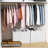 SpaceAid Shoe Organizer for Closet, 2 Pack Foldable Shoe Storage