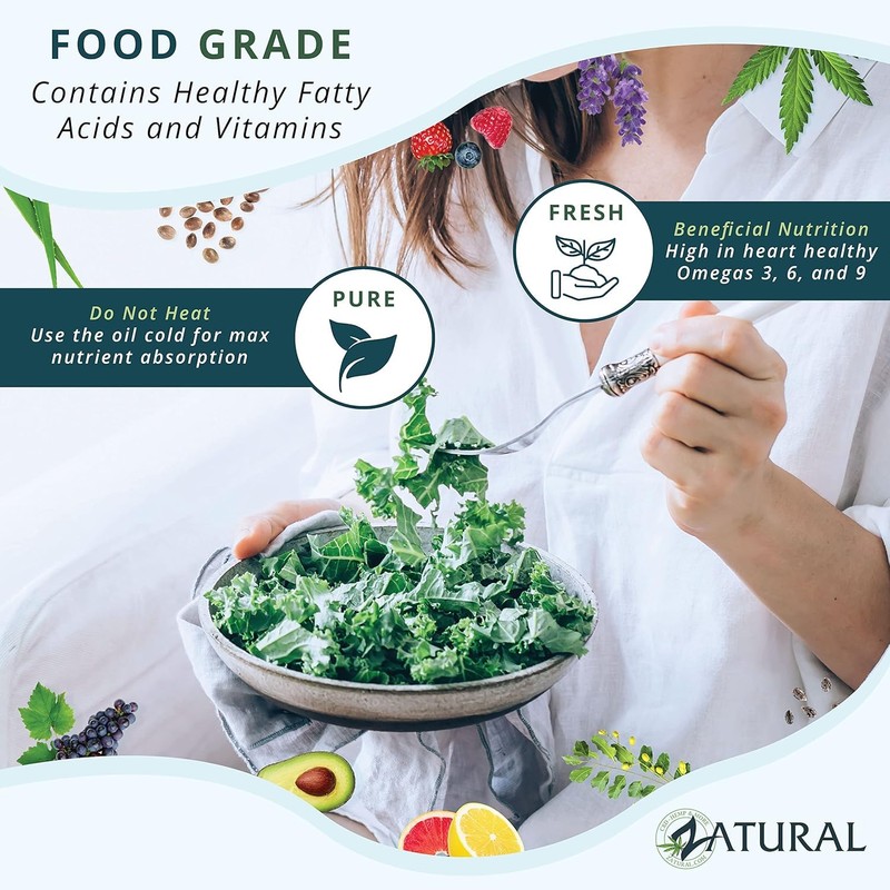 Zatural Grape Seed Oil-Cold Pressed, Virgin, Undiluted, 100% Pure Grape