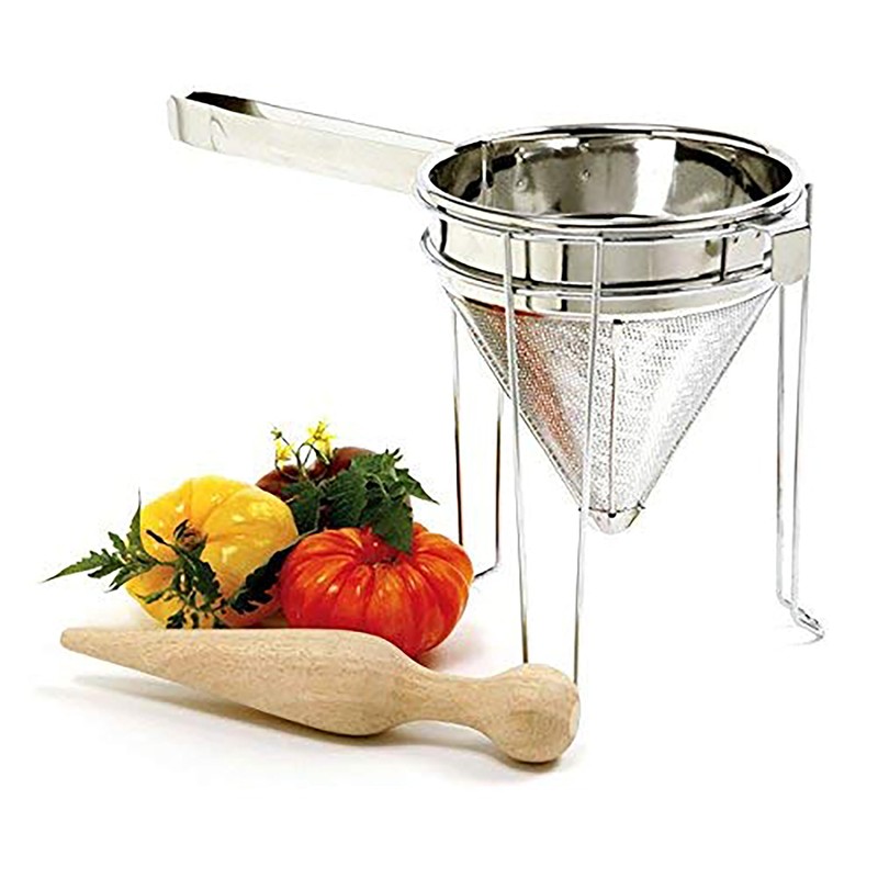 Norpro 642 Stainless Steel Chinois with Stand and Pestle Set,