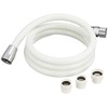 KVK PZKF2SSIL-2 Water Saving Shower Hose, White, 3.6 ft (1.6