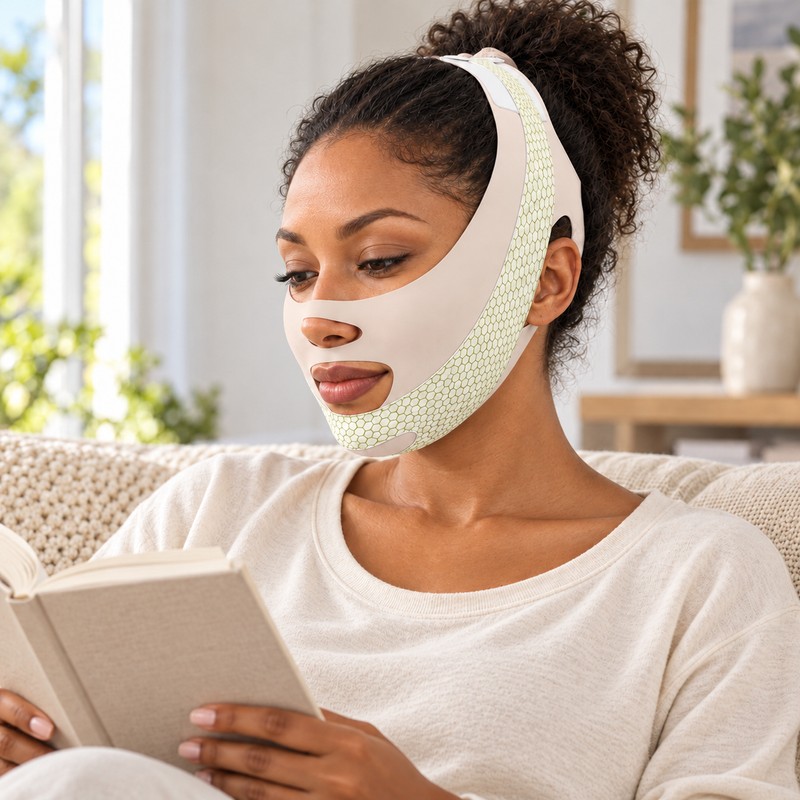 Face-Lift With Sleep Face V Shaper Facial Slimming Bandage Relaxation