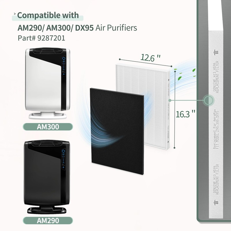 Aera Max 300 HEPA Filter Replacement Compatible with Fellowes Aeramax
