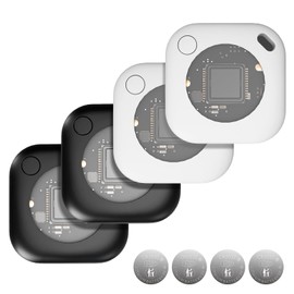 WarmSea air Tags 4 Pack Bluetooth Tracker for iOS Only – Compatible with Apple Find My App, Waterproof GPS Tracker and Key Finder with Sound and Long Battery Life for Wallet, Luggage, Keys