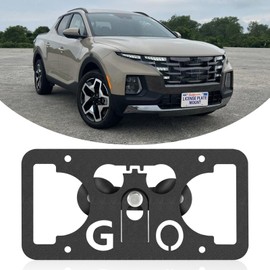 No Drill Front License Frame Compatible with Hyundai Palisade Santa Cruz Santa Fe4th gen TM Tucson4th gen NX4 Tucson Plug-in Hybrid4th gen NX4 and Venue Anti-Theft License Plate Grille Mount Holder