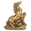 Horse Statue Hand Crafted Fine Workmanship Small Volume Brass Material