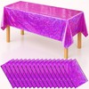 Iridescent Plastic Tablecloth 54" x 108" Shiny Party Table Cloth