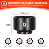 BLACKROBOT 27mm Low Profile Oil Filter Socket, 3/8" Drive 6-Point