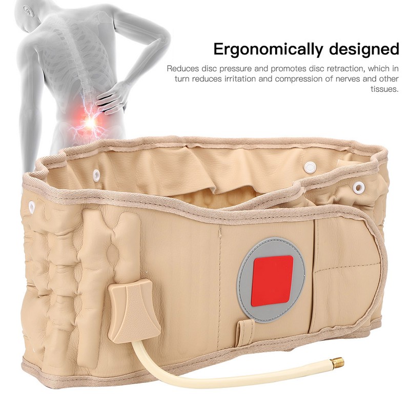 Back Decompression Waist Belt Lumbar Inflatable Traction Belt Air Waist