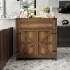 JUMMICO Coffee Bar Cabinet Farmhouse Kitchen Sideboard Buffet Cabinet with