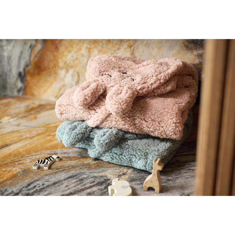 Jollein Baby Einschlagdecke - Bunny, Wild Rose - Mit Ohren