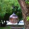 5.9in Solar Lantern Garden Garden LED Solar Hanging Lights Round
