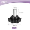 sourcing map 4Pcs M10 x 20mm Star Knobs, Plastic Hex