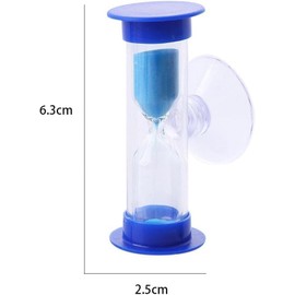 2 Minute Plastic Sand Timer,Hourglass Sand Clock with Suction Cup Time Funnel Shower Timer Tooth Brushing Time,Plastic Hour Glass Sandglass Timer,Classroom,Toothbrush Timer,Reminde Timers (Green)