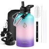 RAYMYLO Insulated Water Bottle 64 oz, Triple Wall Vacuum Stainless