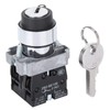 2 Position Key Switch Self-Resetting Power Locking ZB2 - BE101