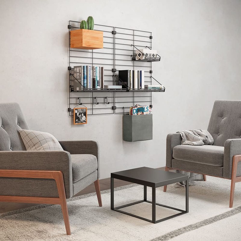 Metaltex Textile Bag, Cotton, Grey, 24x9x21 cm