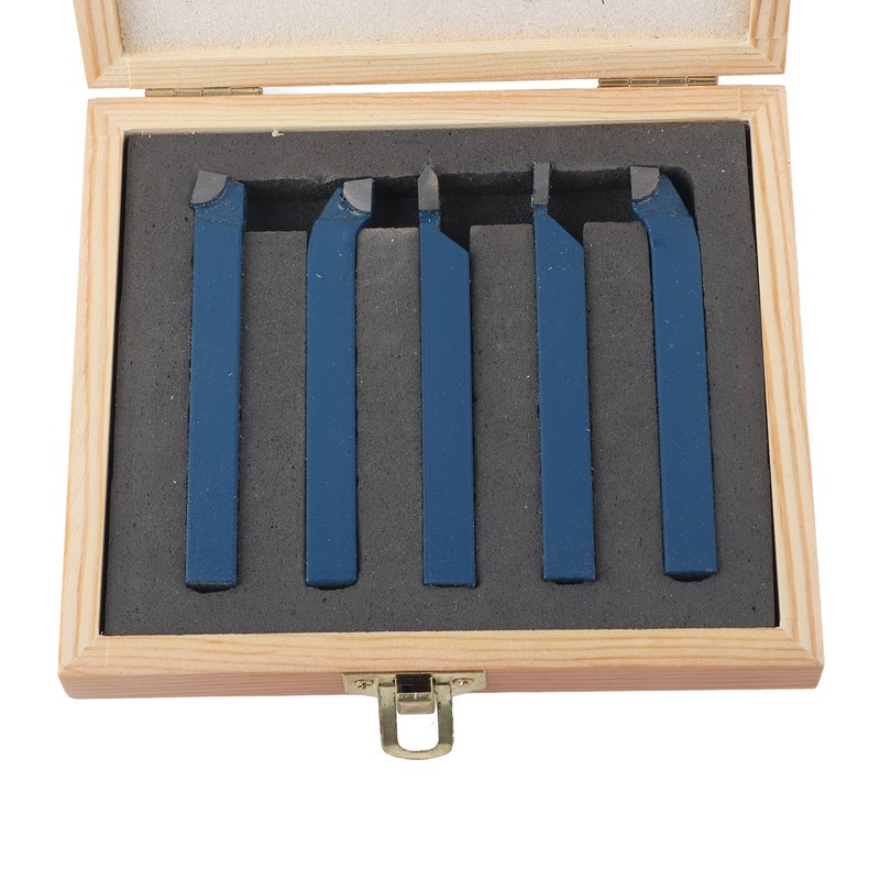 5pcs Lathe Tool Carbide Tipped Weld Turning Tool Set Machine