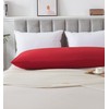 WhatsBedding Body Pillow Cover Cotton Fabric, Long Pillow Case Breathable
