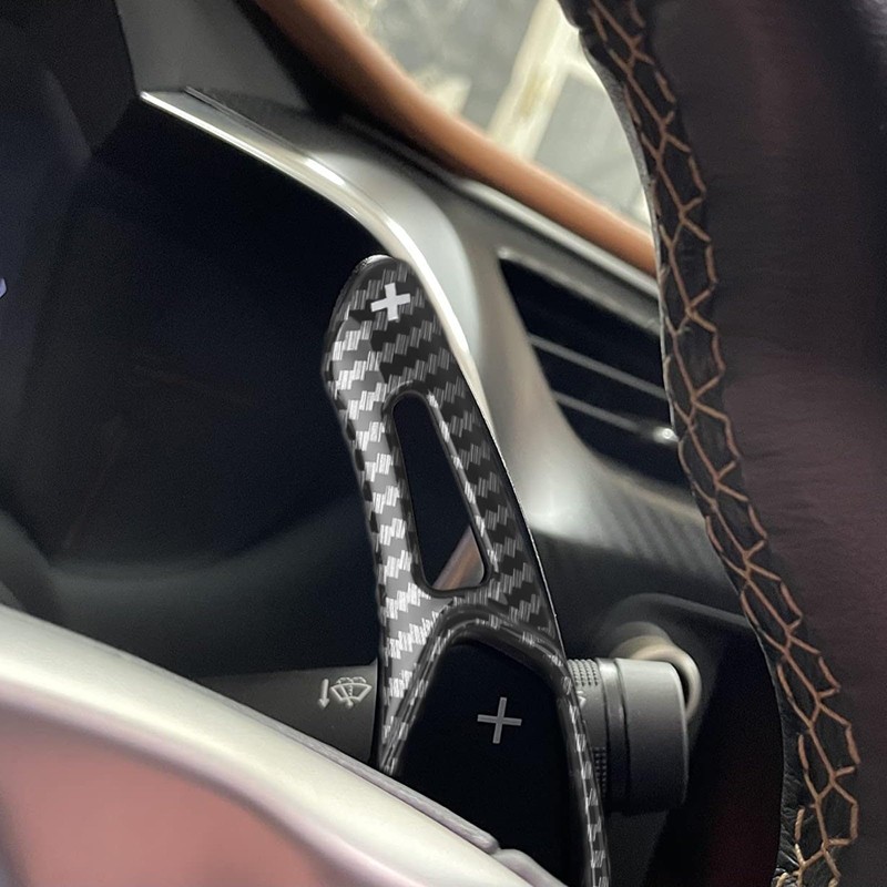 x xotic tech Carbon Fiber Pattern Paddle Shifter Extensions Cover