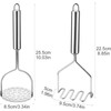 RODISHOMM Pack of 2 Potato Masher Stainless Steel, Robust and