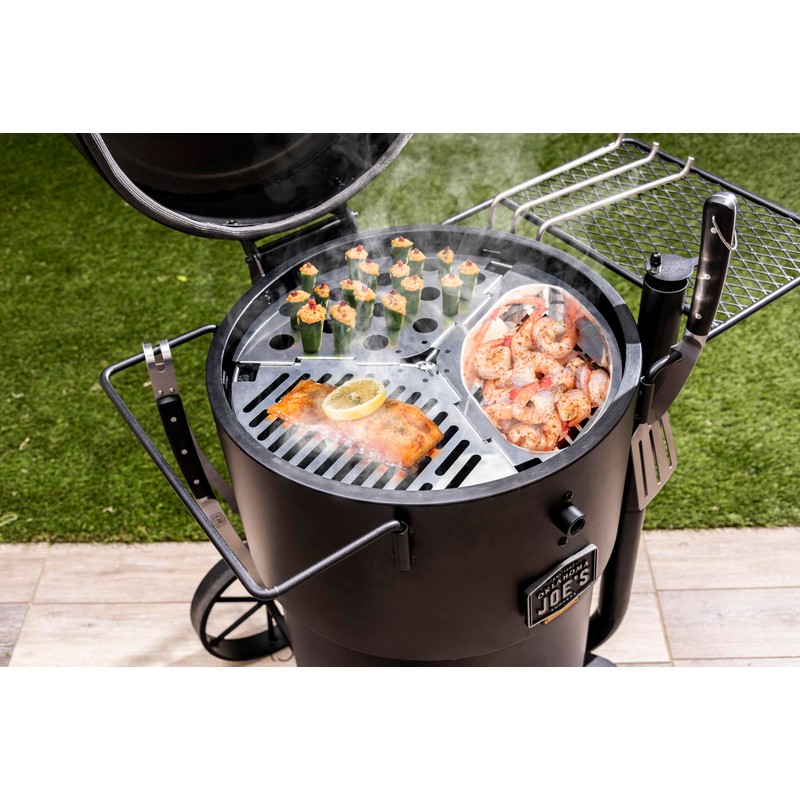 Oklahoma Joe's® Bronco Drum Smoker Triple Grate, Silver - 4419599P04