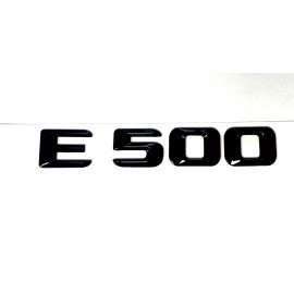Unbranded #1 BLACK E500 REPLACEMENT FOR MERCEDES REAR TRUNK EMBLEM BADGE NAMEPLATE DECAL