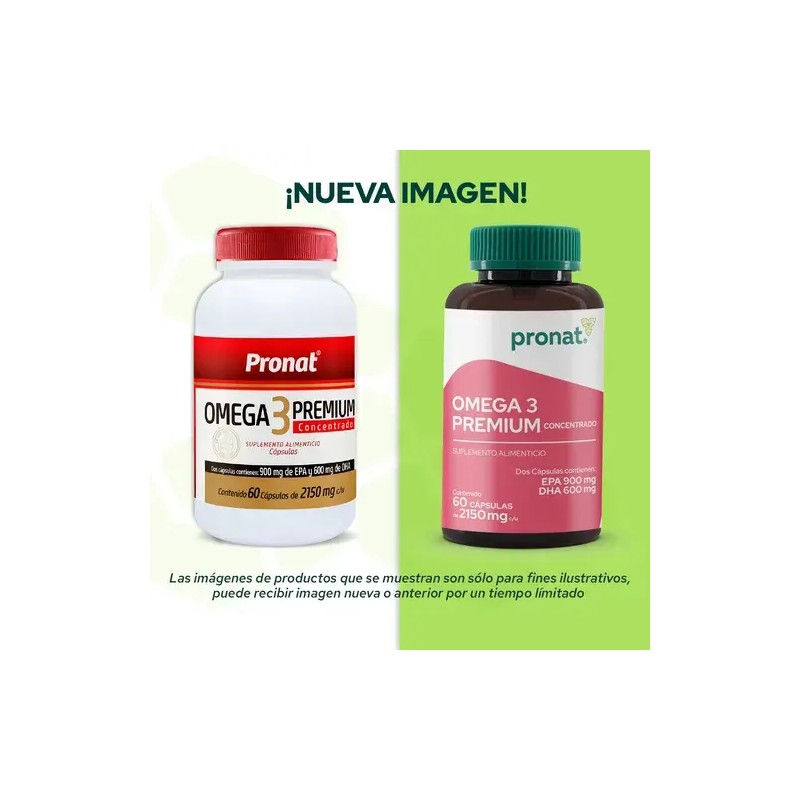 Suplemento Omega Concentrado Pronat 500 Epa Dha Cápsulas