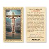 Prayer Before a Crucifix Gold Stamped Laminated Holy Cards, 25-Count