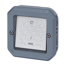 LEGRAND, Plexo New 069728L Wet Room 2-Pin Surface-Mounted Off Switch with Control Function, Integrated Indicator Light, IP55 - IK07, 16 Amps, 250 Volts, Colour: Grey