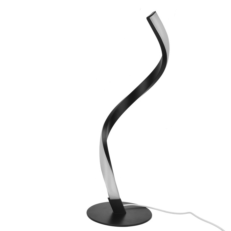 SShaped LED Spiral Table Lamp Reading Light Small Night Light