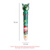 GERUI Pack of 10 Multicoloured Pens 10 in 1 Retractable