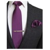 Jemygins Men’s Wedding Ties and Handkerchiefs - Plain Set with