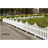 Jumbl Decorative 8 Piece White Picket Garden Fence Border