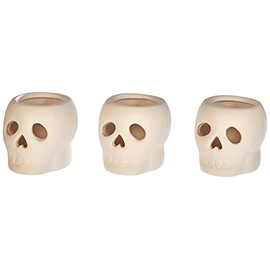 Baker Ross AG9942 Skull Ceramic Tea Light Holder