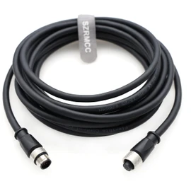 SZRMCC Vision Sensor Cable M12 A Code 17 Pin Male to Female for HIKROBO SC3000/SC2000E ID3000 Code Reader Sick 3D Visionary-T CDB/CDM Lucid Vision Labs Triton10 Machine Vision