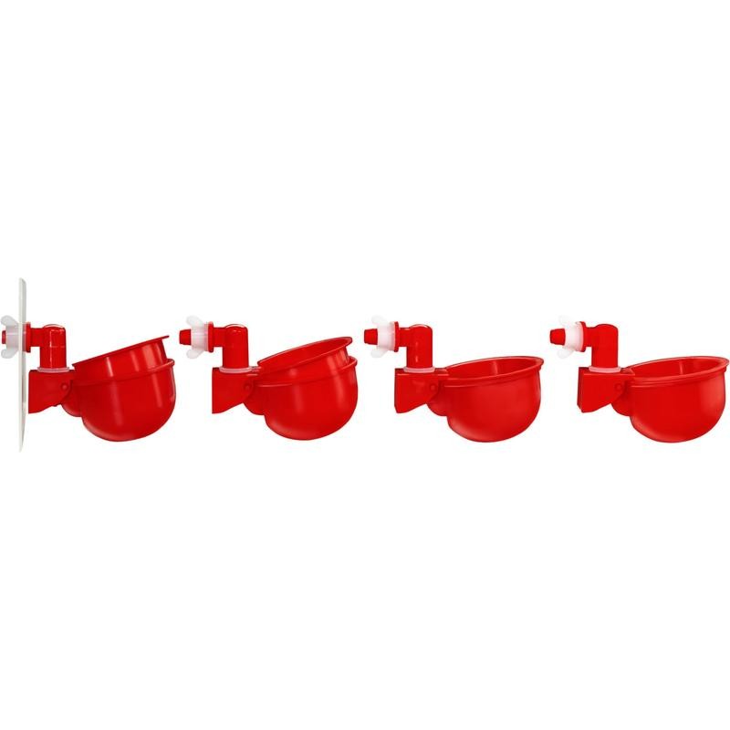 RentACoop Automatic Chicken Water Cup Waterer Kit for Poultry -