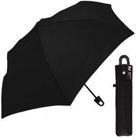 Folding Umbrella, Sun Umbrella, For Both Rain and Shine, 23.6 inches (60 cm), Men's, Lightweight, Compact, Portable, Convenient, Carabiner, Hook, 23.6 inches (60 cm), Black, Back Coat, UV99.9, Heat