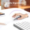 TERPORT F11 Mouse Inalámbrico 2.4 G, Ratón Ergonómico de 4800