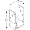 Bolt Down 91mm - 3.6" Silver (Pack of: 1) U