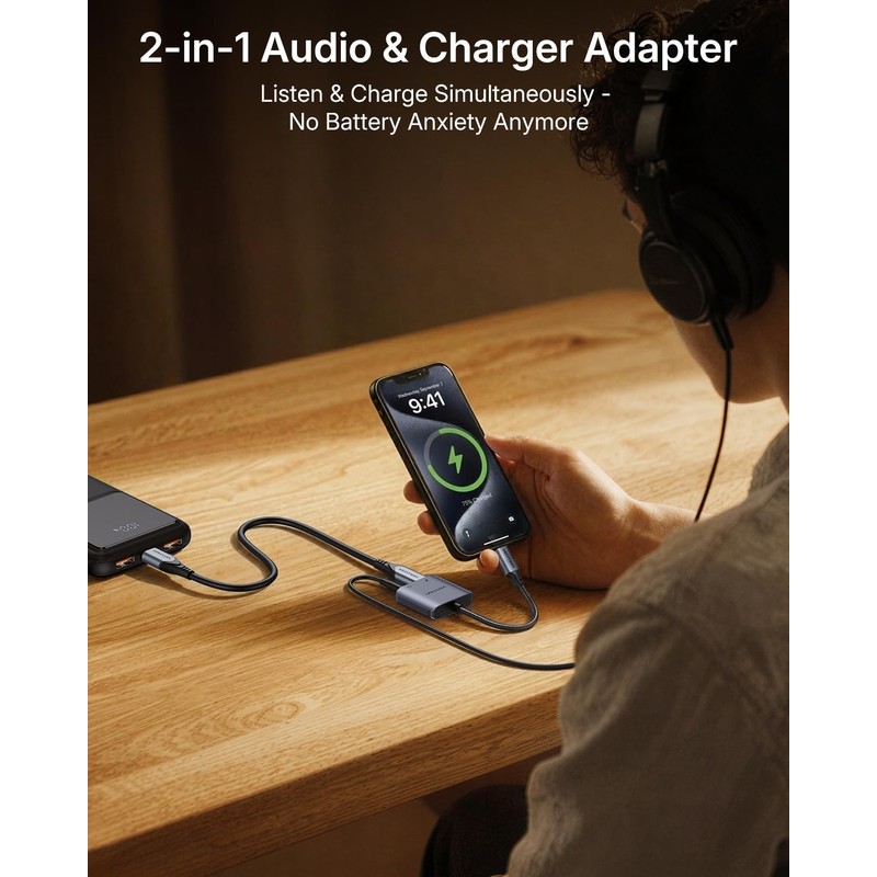 VENTION USB-C to 3.5mm Audio Adapter with PD 60W Fast