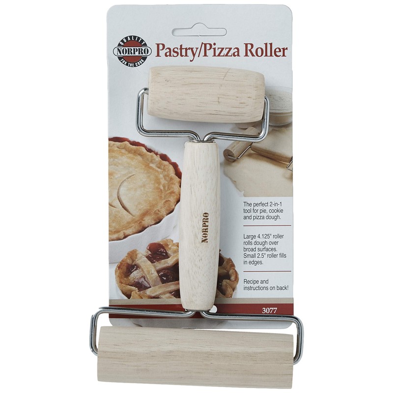 Norpro Wood Pastry/Pizza Roller 4in/10cm