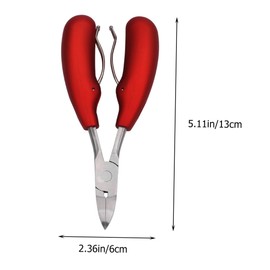 TOVINANNA Heavy Duty Stainless Steel Toenail Clippers Trimmer Set Long Handled Nail Cutter for Thick Nails for Home and Salon Use for Seniors and Those with Weak Grip