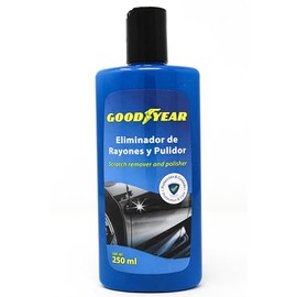 Goodyear Eliminador de Rayones y Pulidor 250ml – Restaura Brillo, Ideal para Pintura de Autos, Cuidado Automotriz, Fácil Aplicación